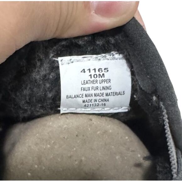 Minnetonka Men's Alden Black Leather Slip-On Slippers Size 10M Comfort - Picture 6 of 8